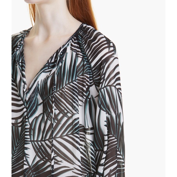 HUGO BOSS NWT BILINEA PLEASANT PALM FANTASY TUNIC TOP. SIZE US 4 (S) - Picture 4 of 16